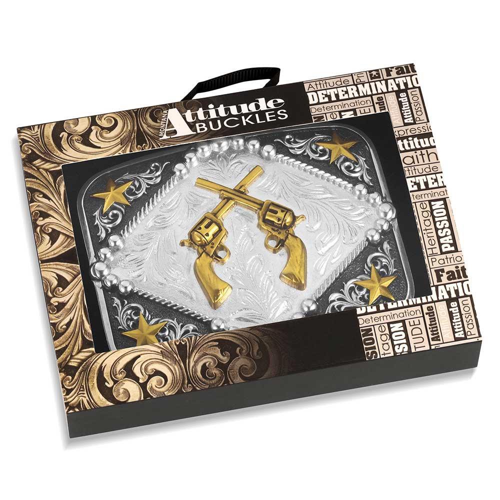 Montana Silversmith A1078P - Six Shooter Buckle