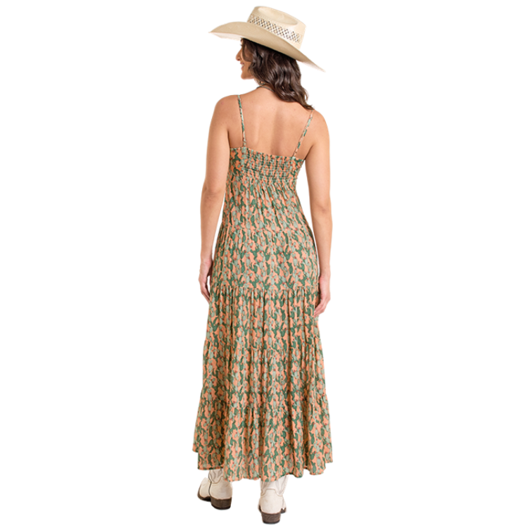Rock & Roll BWD0R06286 Women's Cactus Print Maxi Dress