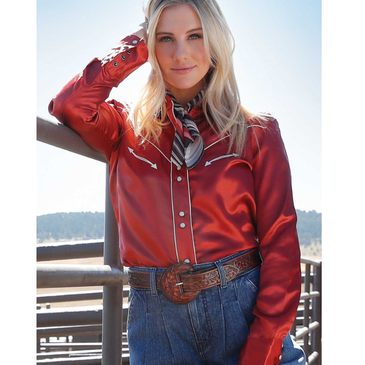 Cruel CTW7466011 WOMENS L/S SOLID RED