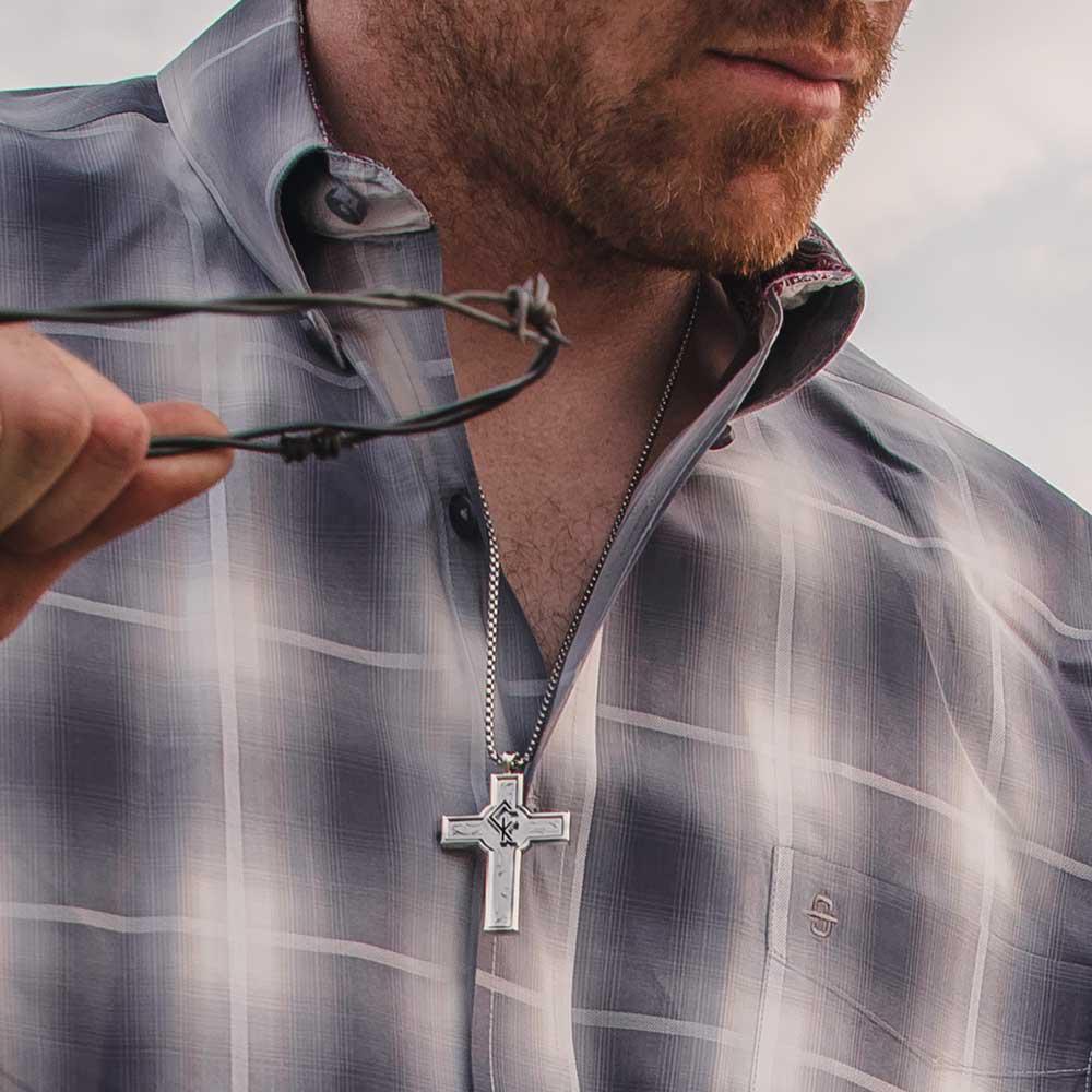 Montana Silversmith CKNC5105 Combat Zone Chris Kyle Cross Necklace