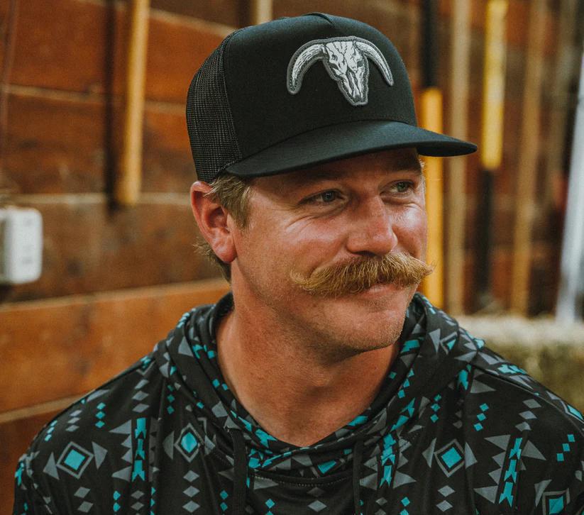 Vexil HT-424-002 Bull Skull - Black/Black Mesh