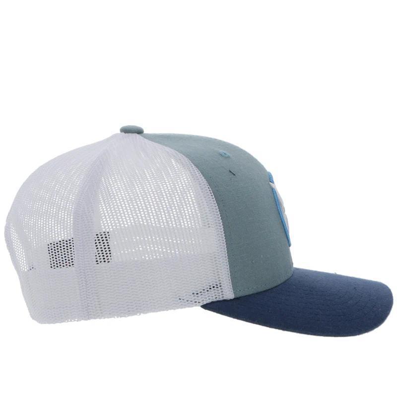 Hooey 4031T-LTBL-Y YOUTH HAT "STRAP" ROUGHY LIGHT BLUE/WHITE