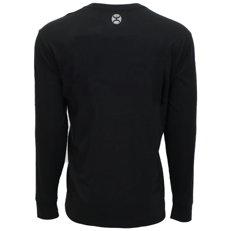 Hooey HT2663BK - John Wayne - Men's Black Long Sleeve T-Shirt
