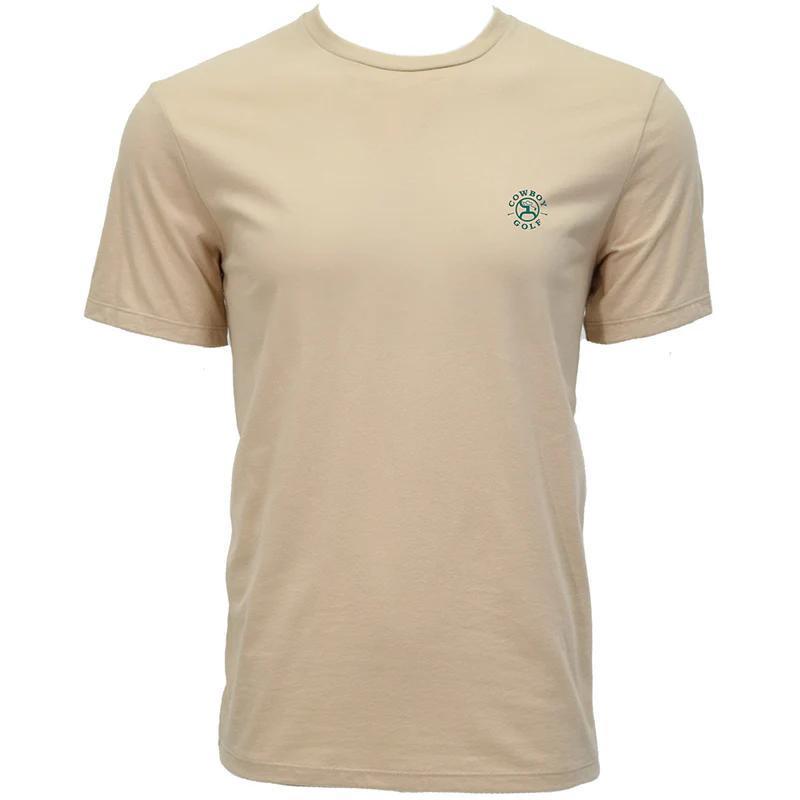 Hooey GT2603TN "Western Swing" Tan Cowboy Golf T-shirt