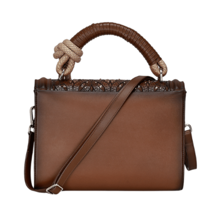 Cuadra DU581 - Crystals - Woven Brown Bag