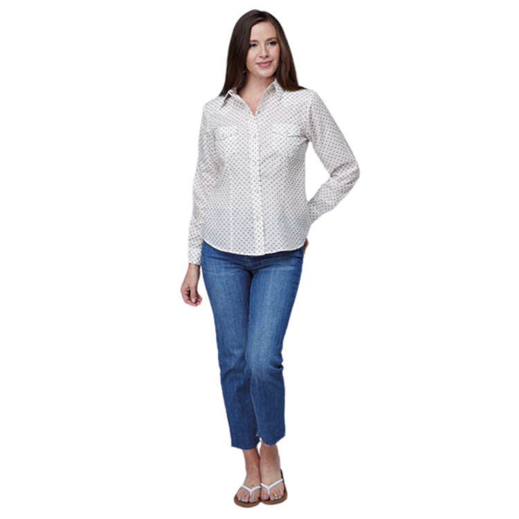 Roper 01-050-0019-4063 WOMENS L/S SHIRT SNAP PRINT