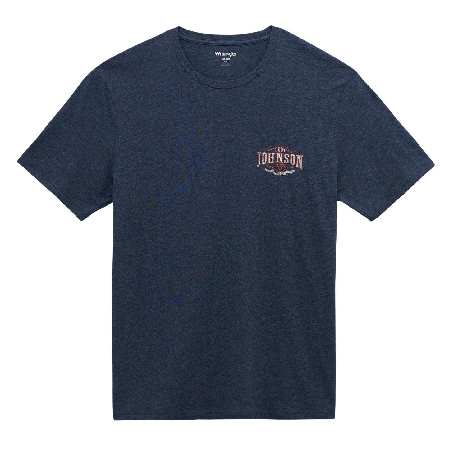 Wrangler 112358721 Men's Short Sleeve Graphic T-Shirt - Cody Johnson - Regular Fit - Black Iris