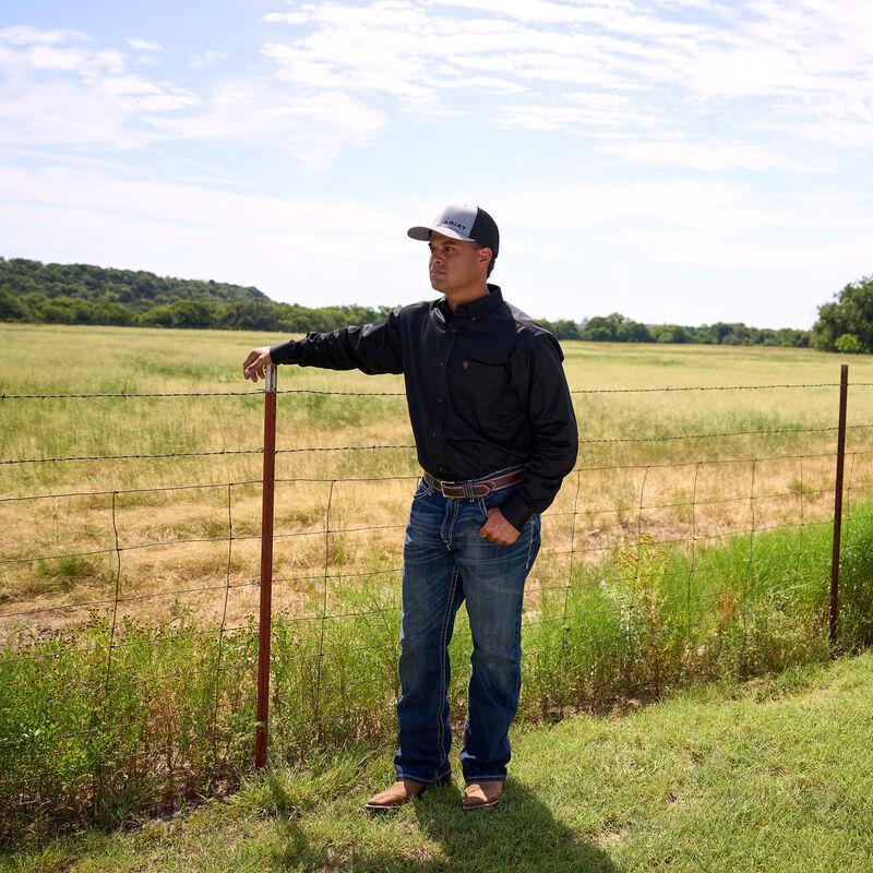 Ariat 10000502 Men's Solid Twill Classic Fit Shirt - Black