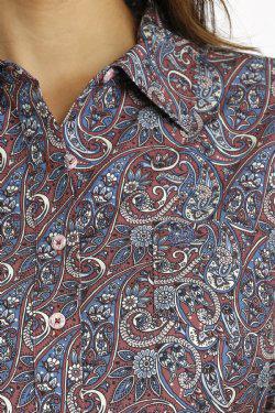 Cinch MSW9163024 WOMEN'S ARENAFLEX PAISLEY PRINT LONG SLEEVE BUTTON-DOWN WESTERN SHIRT