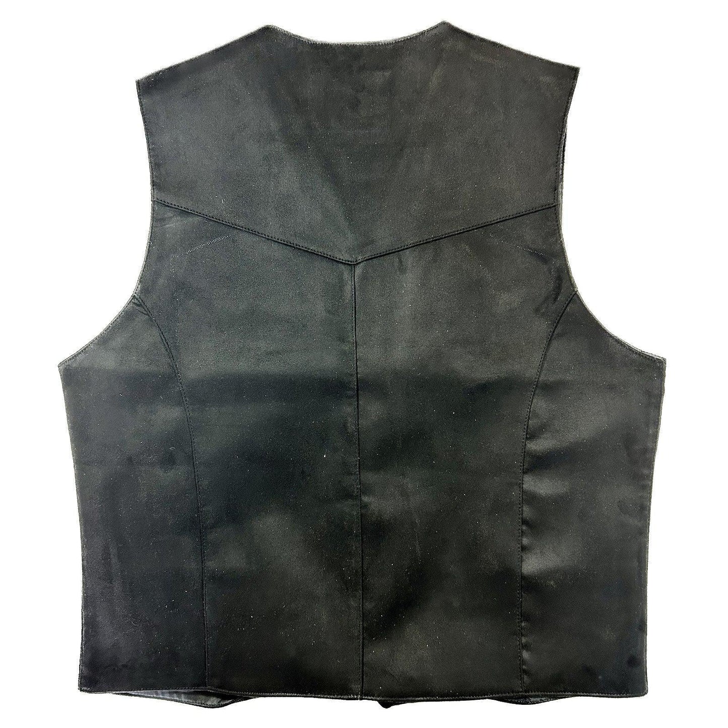 Rockmount 1141-BLK Men's Black Suede Cloth Vest