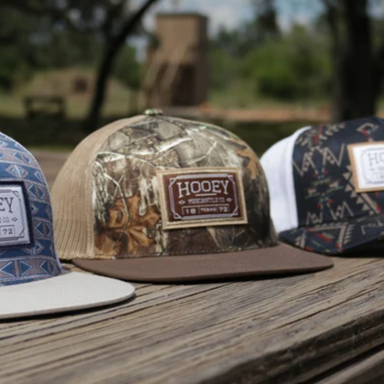 Hooey 2602T- CATN-5-Panel Tucker Snapback Camo/Tan