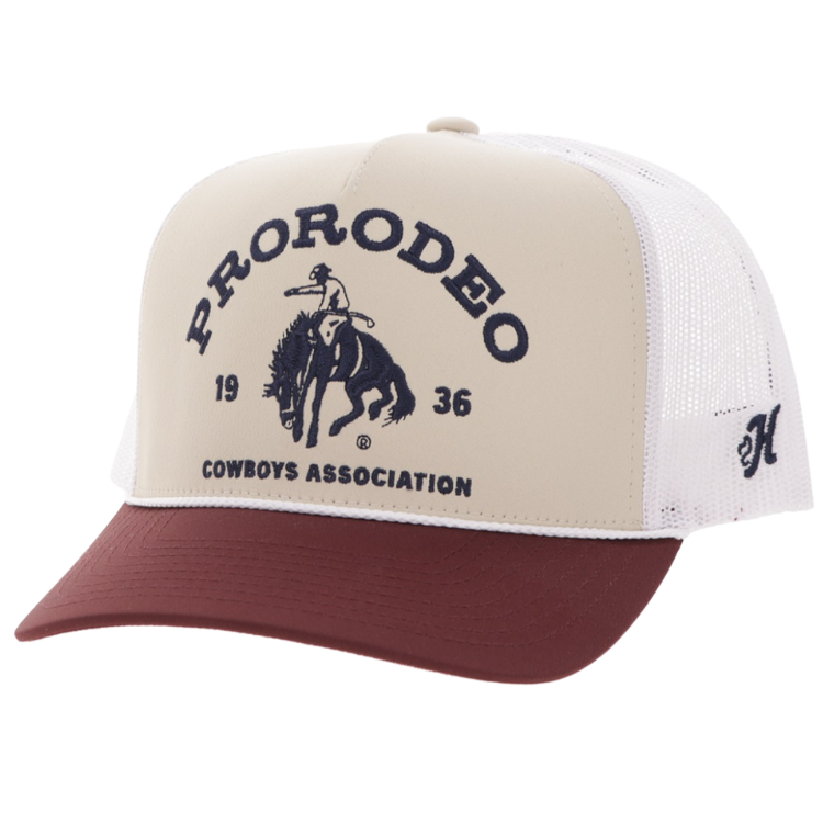 Hooey 2663T-TNWH - PRCA Ball Cap
