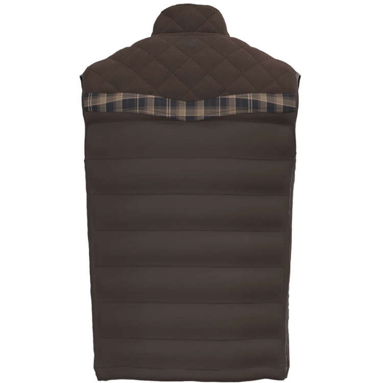 Hooey - HV2617DKBR - Banff - Men's Dark Brown Packable Vest