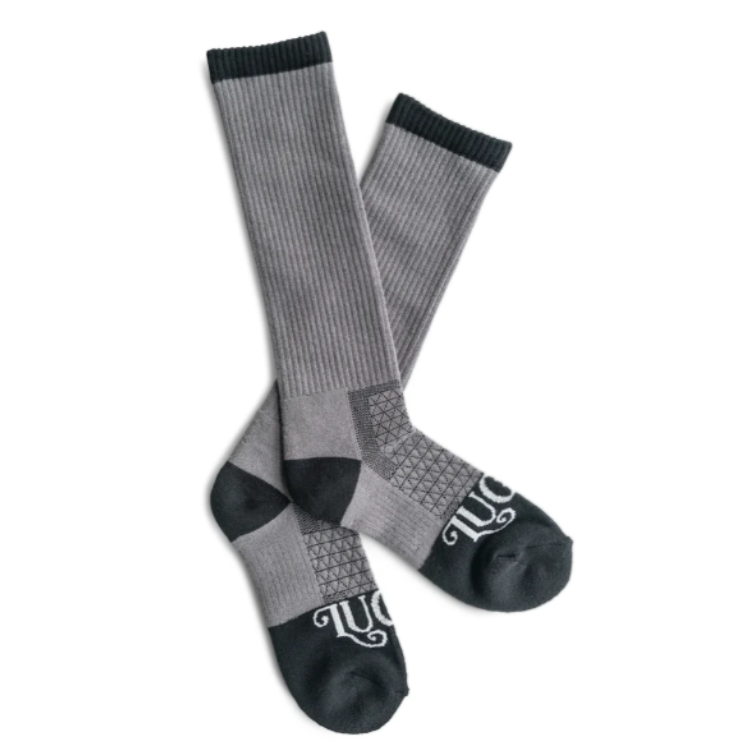 Lucky Chuck 1101261033 - The Cowboy - Grey - Socks Pair