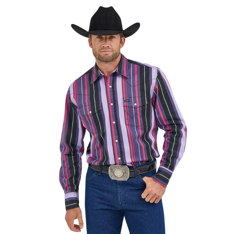 Wrangler 112368192 Vintage Inspired Long Sleeve Shirt - Classic Fit