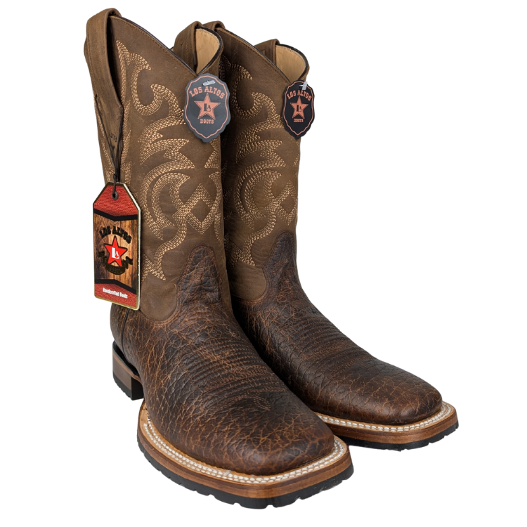 Los Altos 82TG3151 Men's Wide Square Bull Shoulder - Grasso Honey