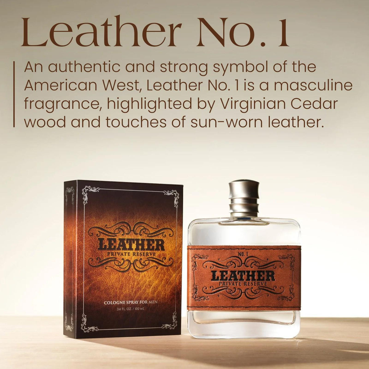 Tru Leather Private Reserve #1 Cologne 3.4 Oz