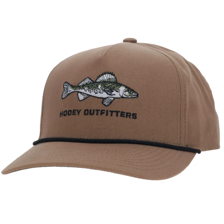 Hooey 6037T-TN-Walleye 5-Panel Full Surround Snapback-Tan