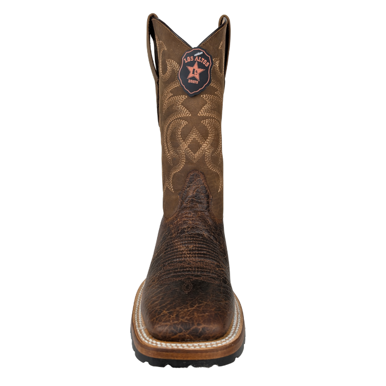 Los Altos 82TG3151 Men's Wide Square Bull Shoulder - Grasso Honey