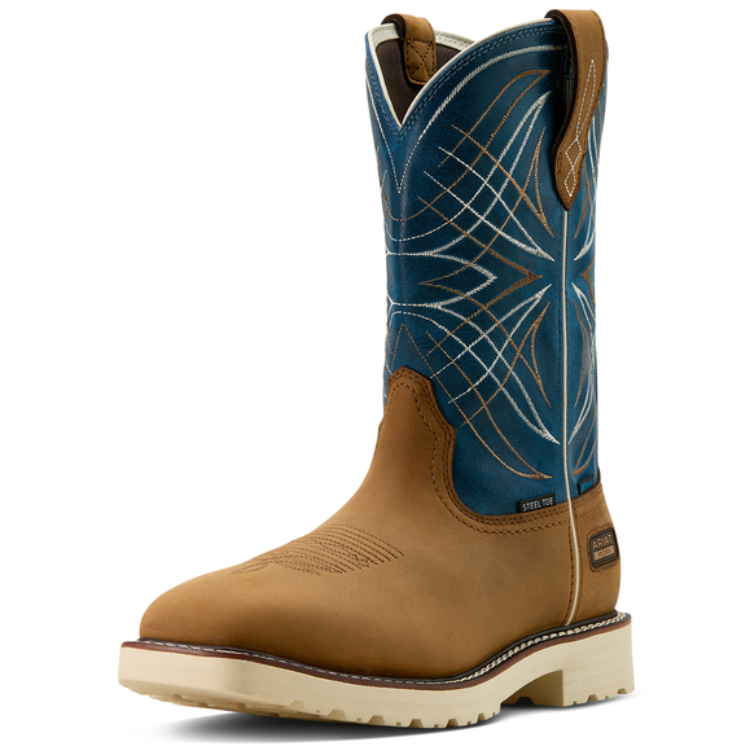 Ariat 10060893 Men's Activator Waterproof Wide Square Toe Steel Toe Work Boot