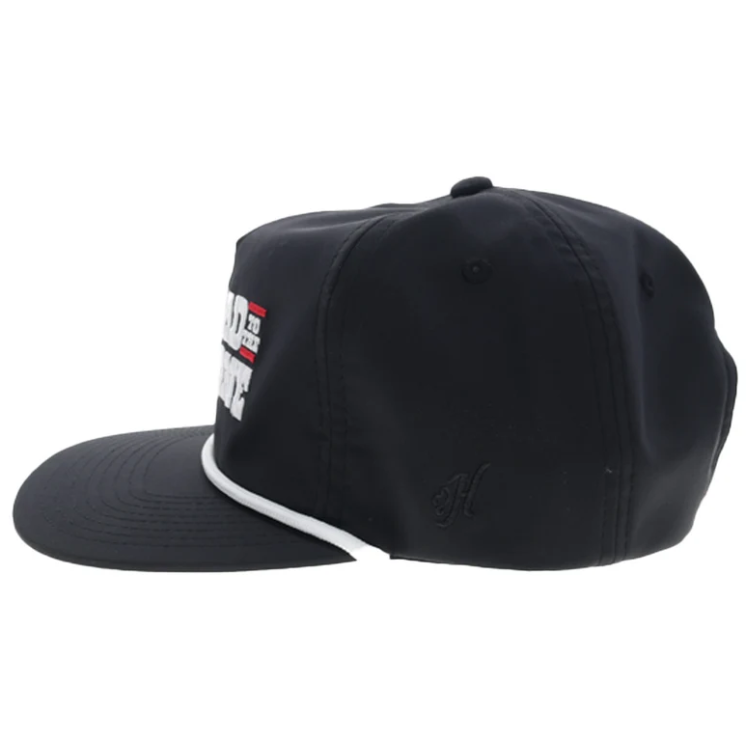 Hooey BC2610T-BK Bad Company 5-Panel Full Surround Ball Cap-Black