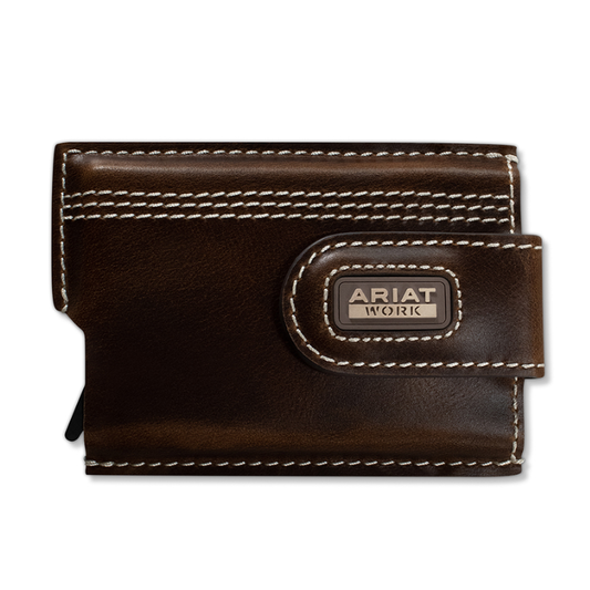 Ariat A3403702 Work Men's Utility Wallet Triple Stitch Brown