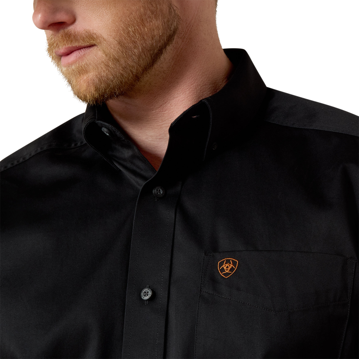 Ariat 10000502 Men's Solid Twill Classic Fit Shirt - Black