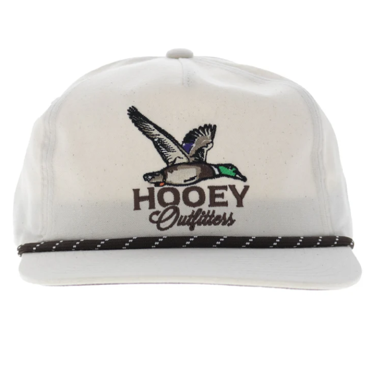 Hooey 6038T-CR-Mallard 5-Panel Full Surround Snapback-Cream