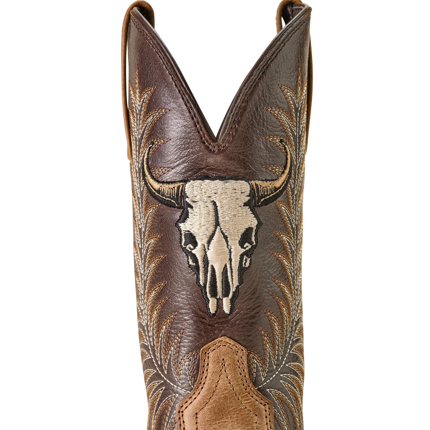 Ariat 10064053 Men's Sport Steer Skull Cowboy Boot - Sandstorm