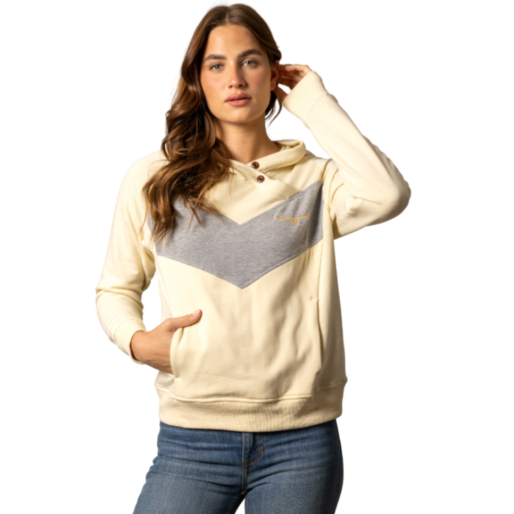 Kimes Ranch STELLA Butter Yellow/Grey Hoodie
