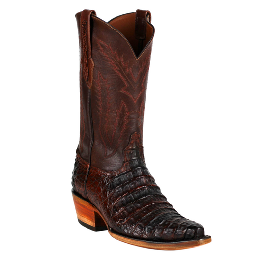 Black Jack 7152-54 Men's Caiman Hornback (Body Cut) - Cognac Brush Off