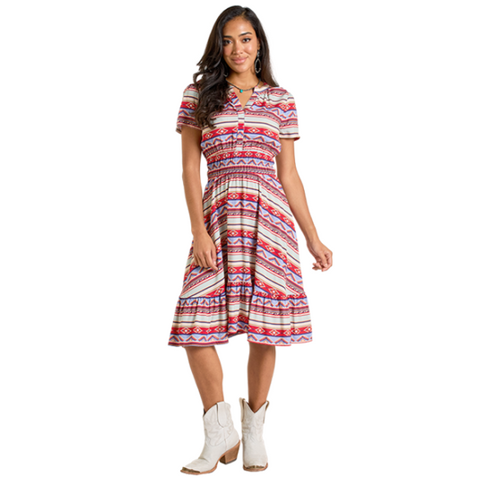 Panhandle LWD1R06344 Women's Elastic Waist Dress