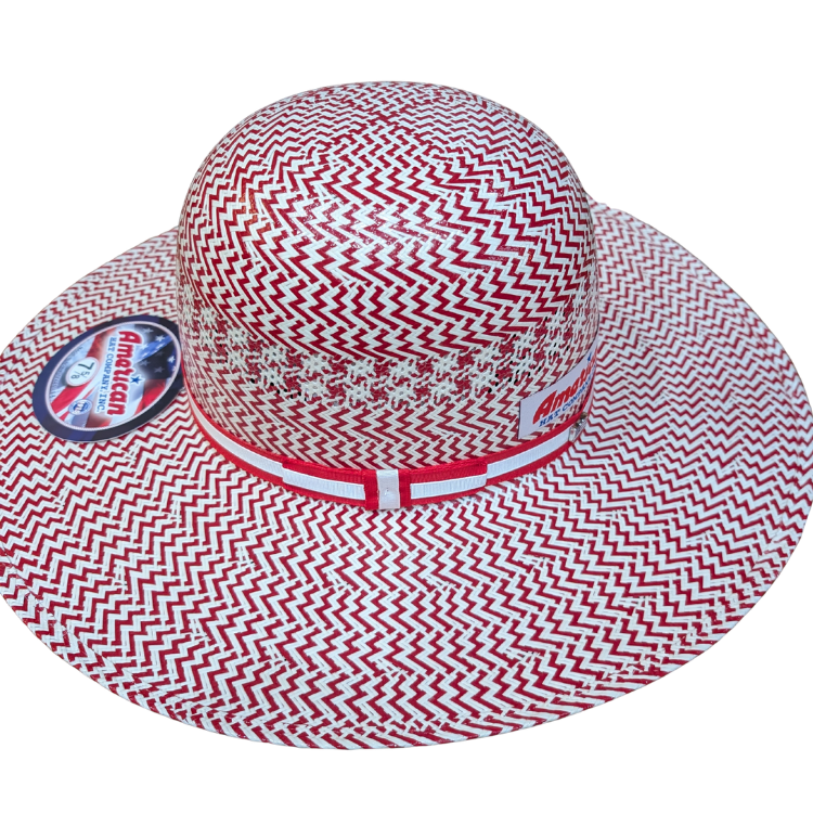 American Hat Co 250th 2010 Straw - Red & White