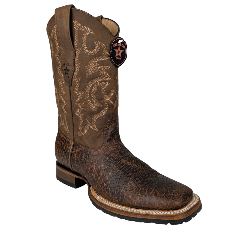 Los Altos 82TG3151 Men's Wide Square Bull Shoulder - Grasso Honey