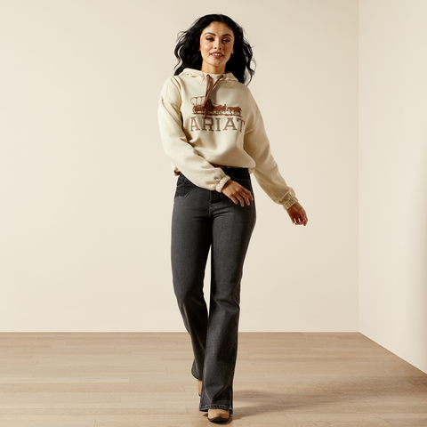 Ariat 10065939 Women's WMS ESSENTIAL HOOD OYSTER GREY