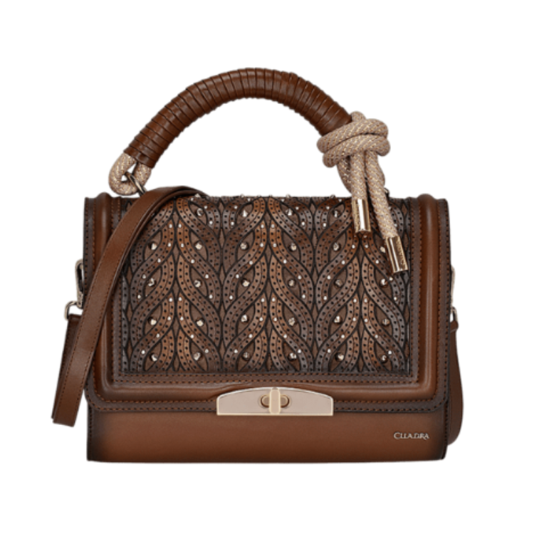 Cuadra DU581 - Crystals - Woven Brown Bag