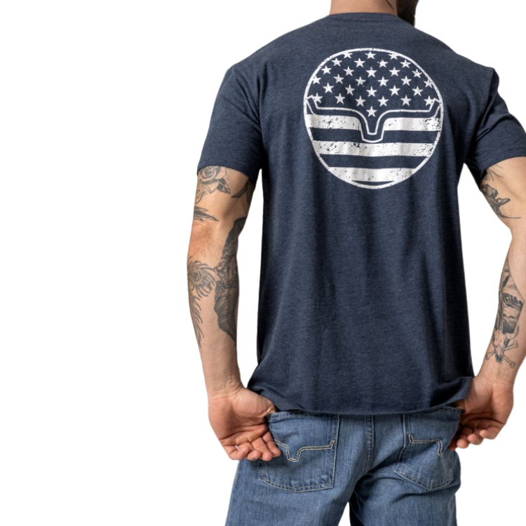 Kimes Ranch AMERICAN BULLSEYE-SHIRT-MIDNIGHT NAVY