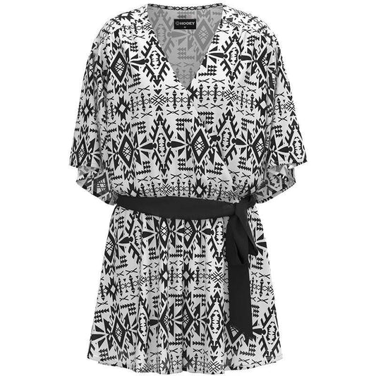 Hooey HR003WHBK Women's Romper Swimsuit Cover Up