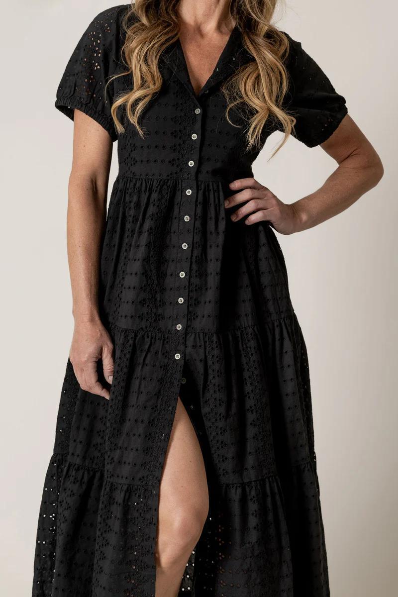 Kimes Ranch Neve Eyelet Dress - Black