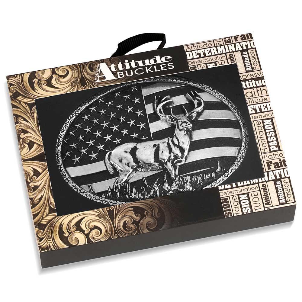 Montana Silversmith A1087S - Hunters Stars & Stripes Buckle
