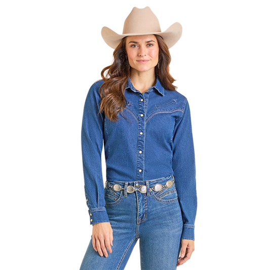 Panhandle Slim LWN2S05807 Retro Yoked Snap Shirt