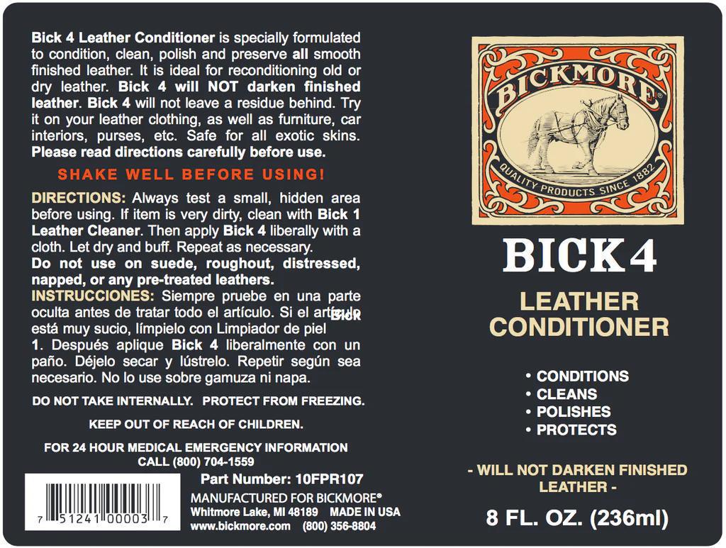 Bickmore Bick 4 Leather Conditioner 8 Oz