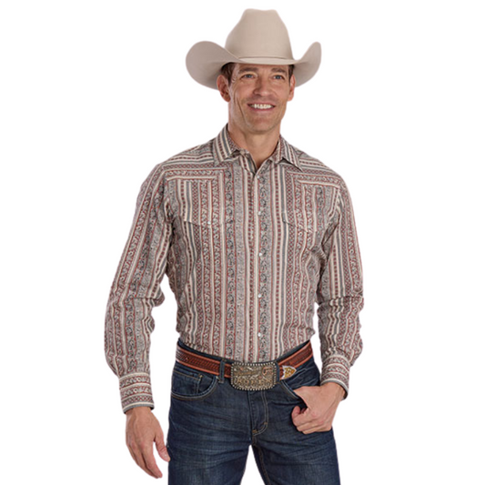 Roper 01-001-0019-4060 Men's Long Sleeve Western Style Shirt