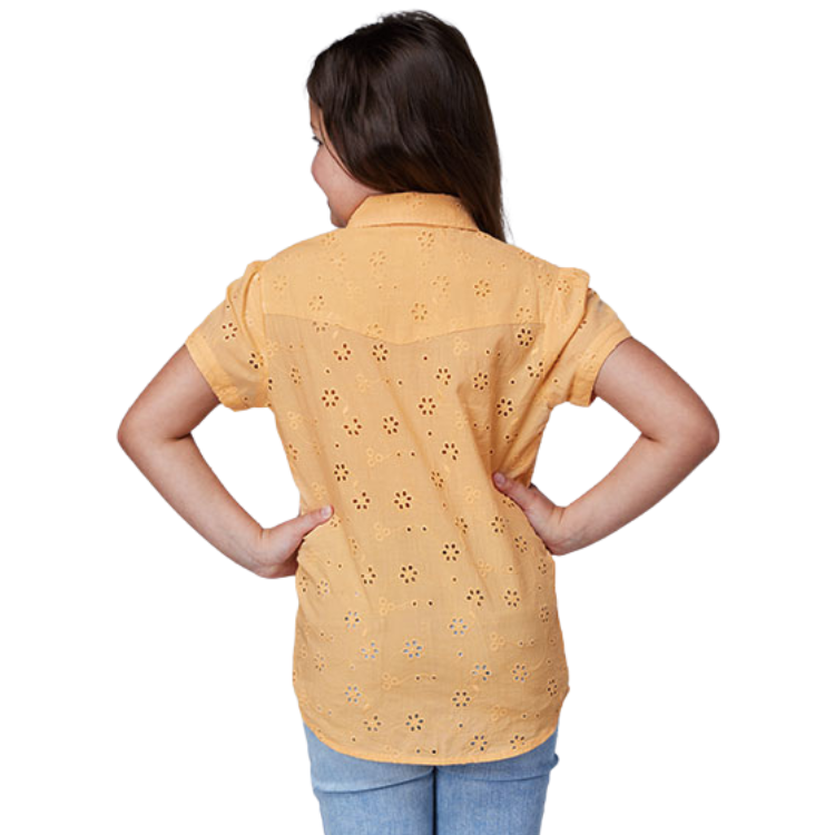 Roper 03-081-0592-4040 GIRLS S/S SHIRT SOLID COLOR FABRIC