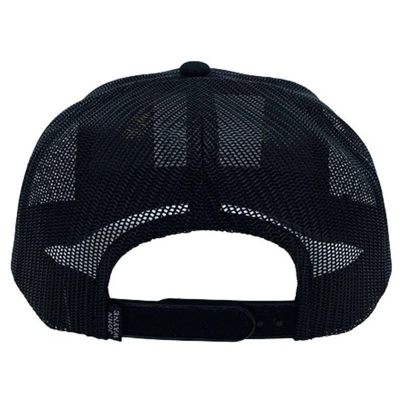 Hooey 2266T-BK "JOHN WAYNE" BLACK W/GOLD STITCHED LOGO HAT