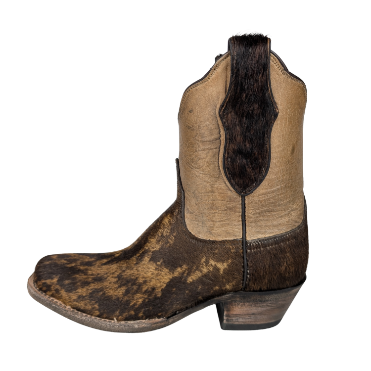Black Jack BDL7550-V4 Women's Hair on Calf Shortie - Brindle Brown/Black/Tan