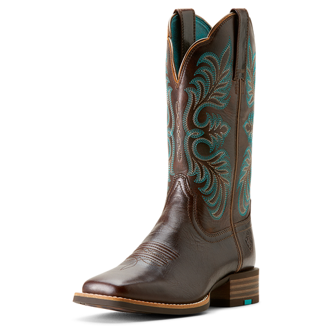 Ariat 10053606 Women's Gillette Western Boot Arizona Brown Marbel Brown