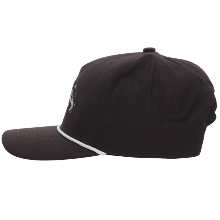 Hooey 6036T-BR-Bass 5-Panel Full Surround Snapback Brown