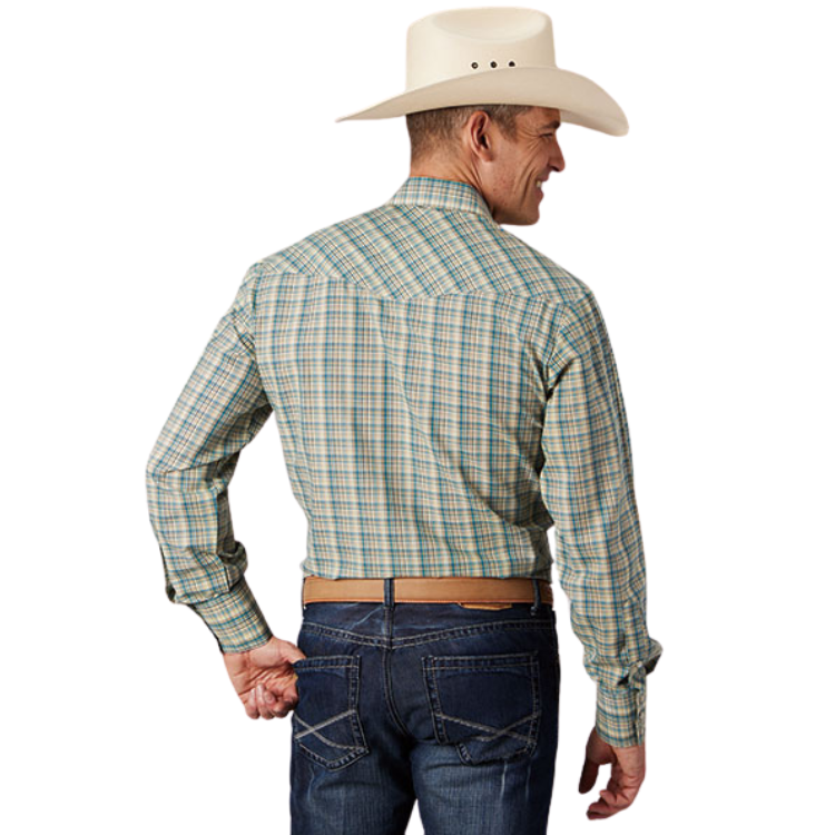 Roper 01-001-0101-4062 MENS L/S SHIRT SNAP WOVEN PLAID