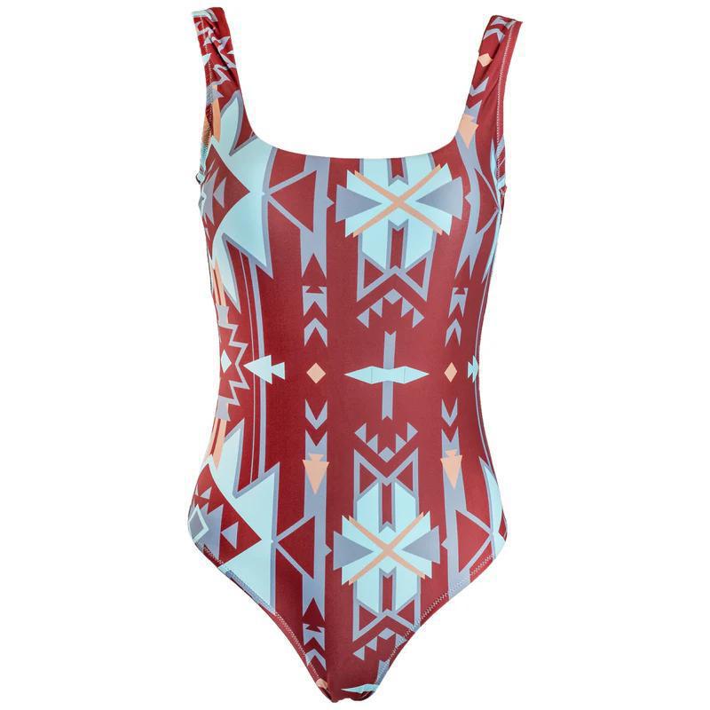 Hooey HSOP101RUAZ Women's "The Ollie" One Piece Swimsuit